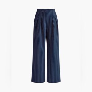 Commense Dark Blue Striped Trousers